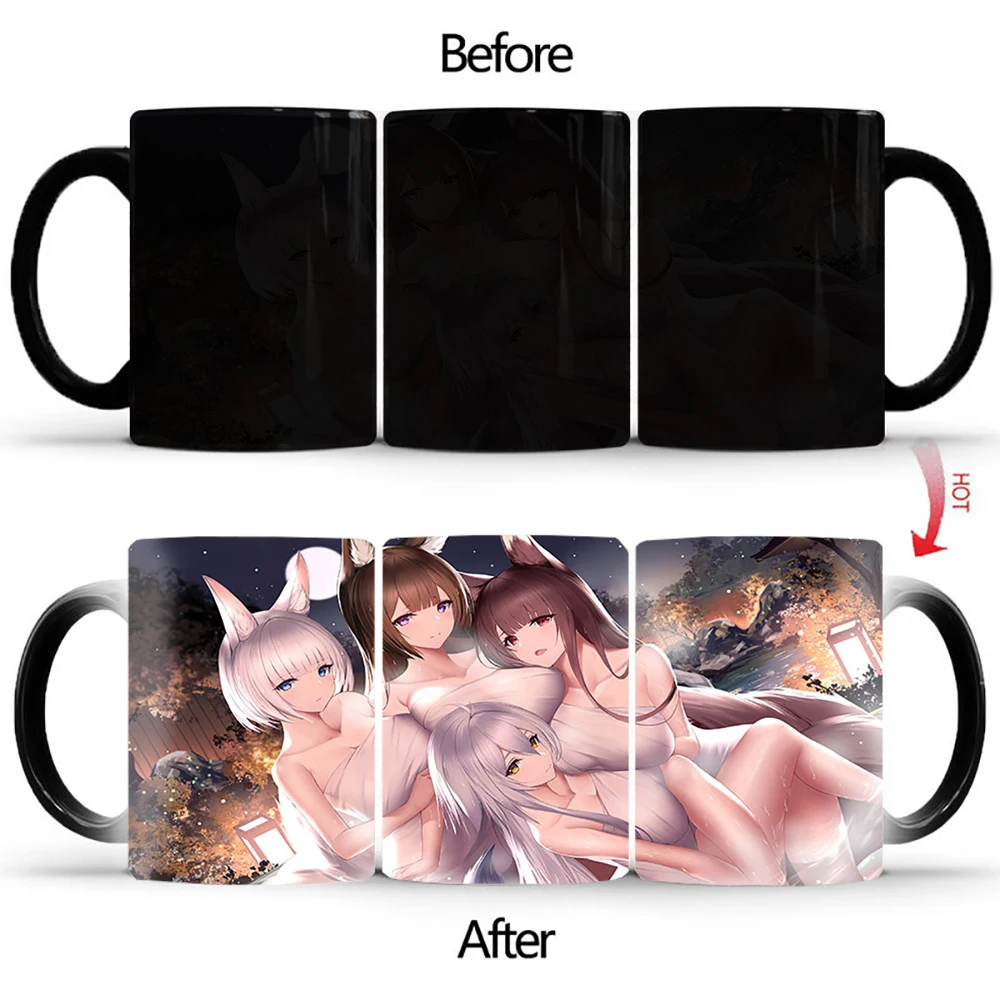 

Термочувствительная кружка с изображением лисы, 4 шт.