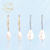 korean fashion girl pink pearl earrings pendant womens vintage fine dangle earrings teens simple cute piercing hoop ear buckle