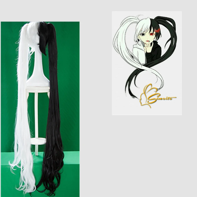 Аниме данганронпа парик Монокума Косплей Костюм Dangan Ronpa женщины мужчины короткие