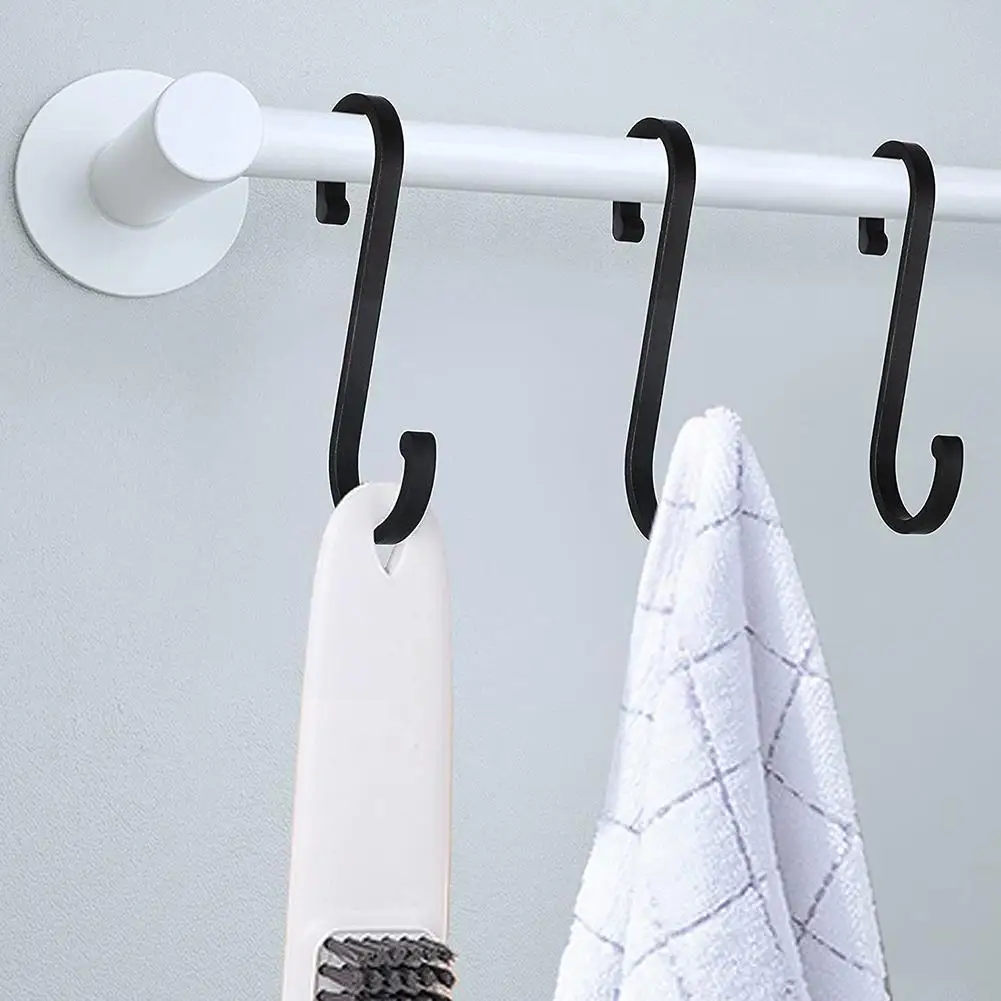 

5pcs S Shaped Hooks Kitchen Storage Hook S Hanger Hook Clasp Holder Hooks For Hanging Clothes Handbag Hook Bathroom S Hook A0g2