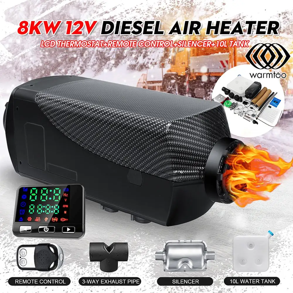 Автомобильный обогреватель Warmtoo 8 кВт 12 В воздушный дизельный Обогреватель