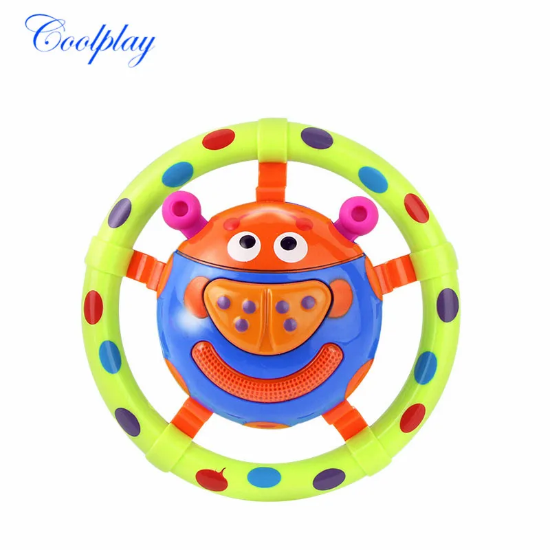 Милые детские игрушки со звуком светильник музыкальная божья коровка