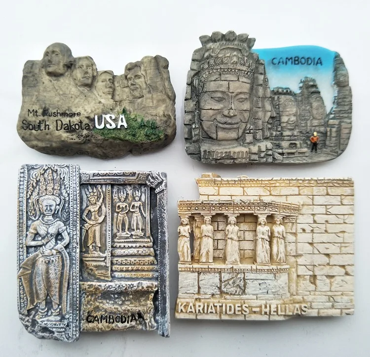 3d магнит на холодильник Канада Камбоджа сувенир из США резиновые наклейки Imanes Para