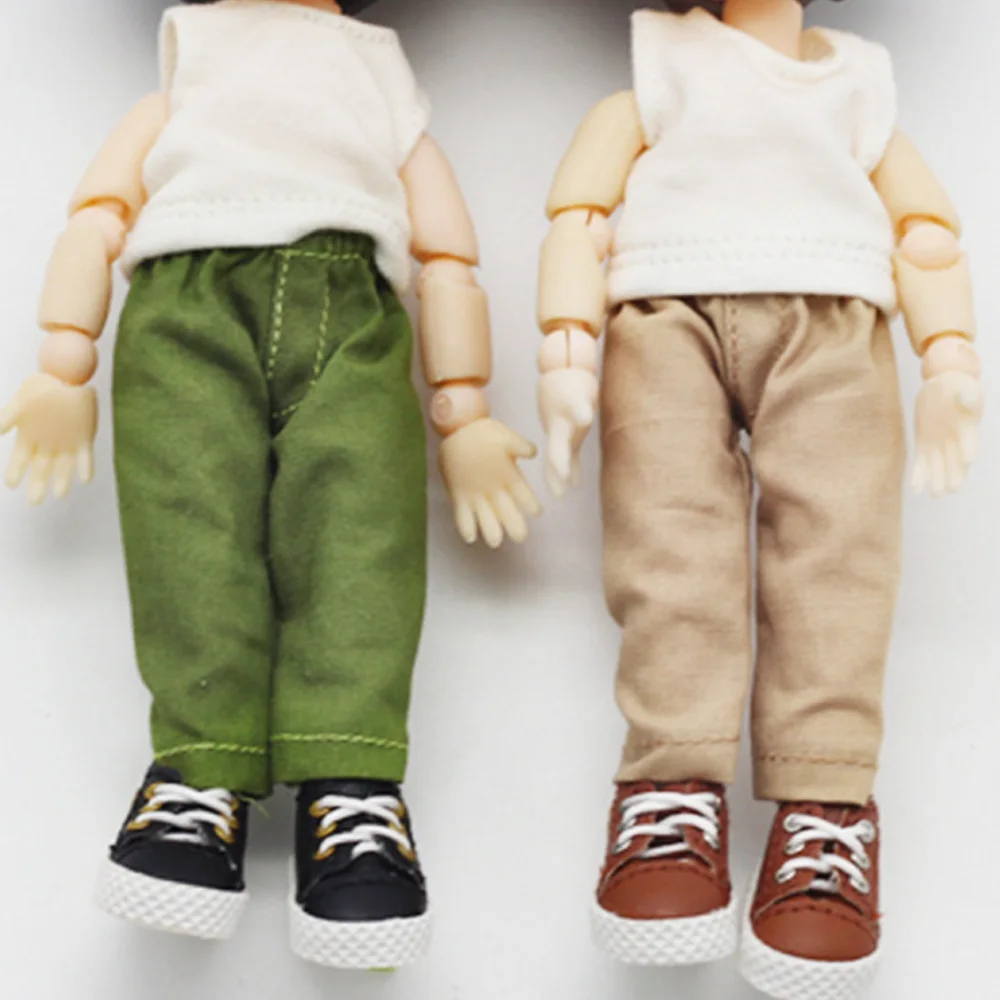 

Модные джинсовые длинные брюки, колготки для кукол, брюки, леггинсы для 1/11 1/12 Мини-куклы, повседневная одежда, брюки, одежда, аксессуары для к...