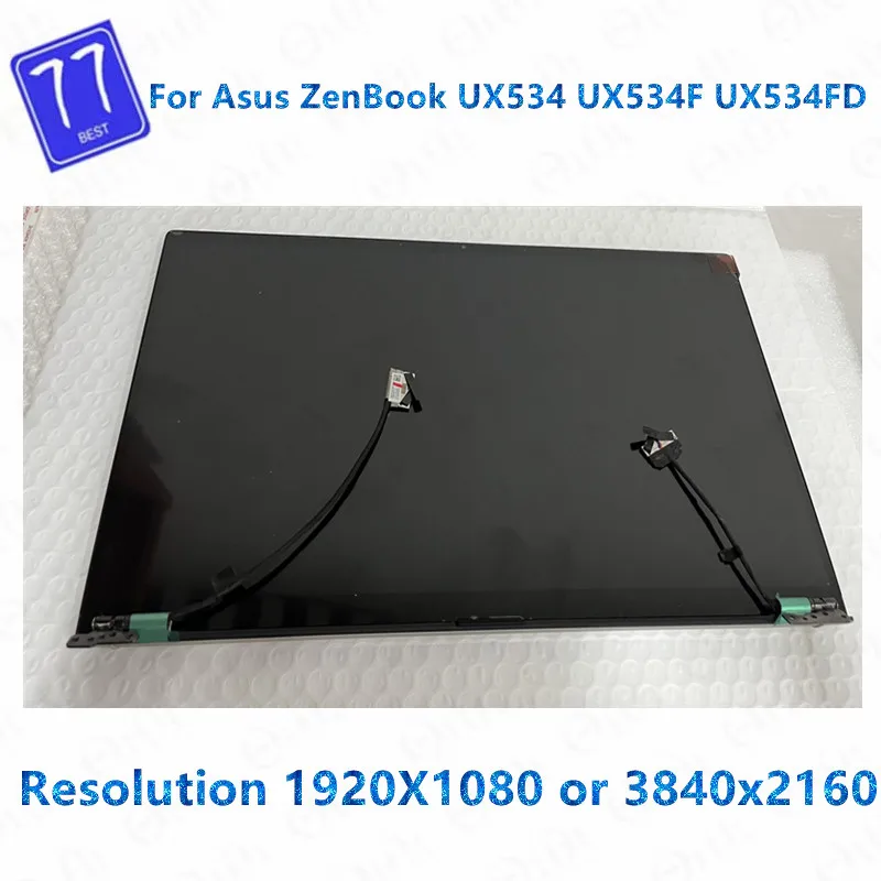 

15.6'' Original 4K UHD 3840X2160 OR FHD 1920X1080 LCD screen replacement For Asus ZenBook 15 UX534 UX534FA LCD screen assembly