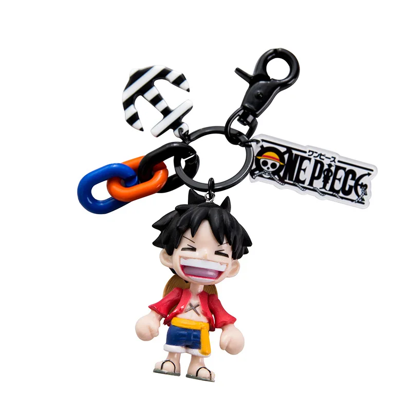 Action Kiki Delivery Service Figure Model Key Chain Toys Cute Cartoon Ring Handbag Pendant Japan Anime One Piece Luffy Dolls | Игрушки и