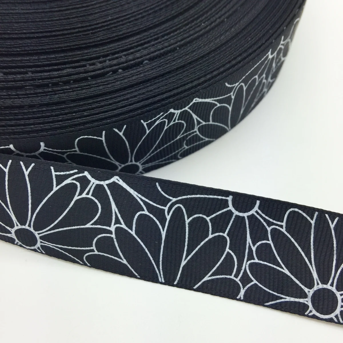 NEW DIY 5 Yards 1'' 25mm Solid Color Printed Grosgrain Ribbon Hair Bow Sewing | Дом и сад