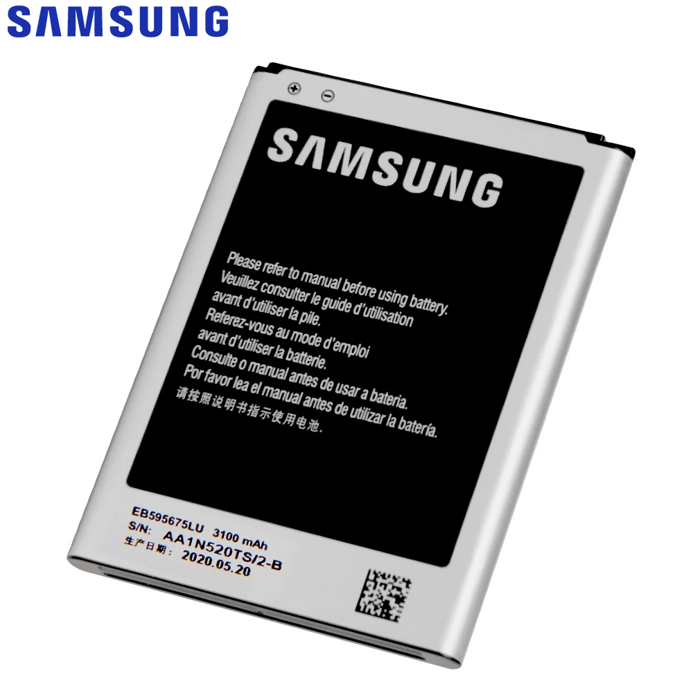 Оригинальный сменный аккумулятор Samsung для SAMSUNG Galaxy Note 2 N7100 N7108D NOTE2 N7102 N719 N7108 EB595675LU