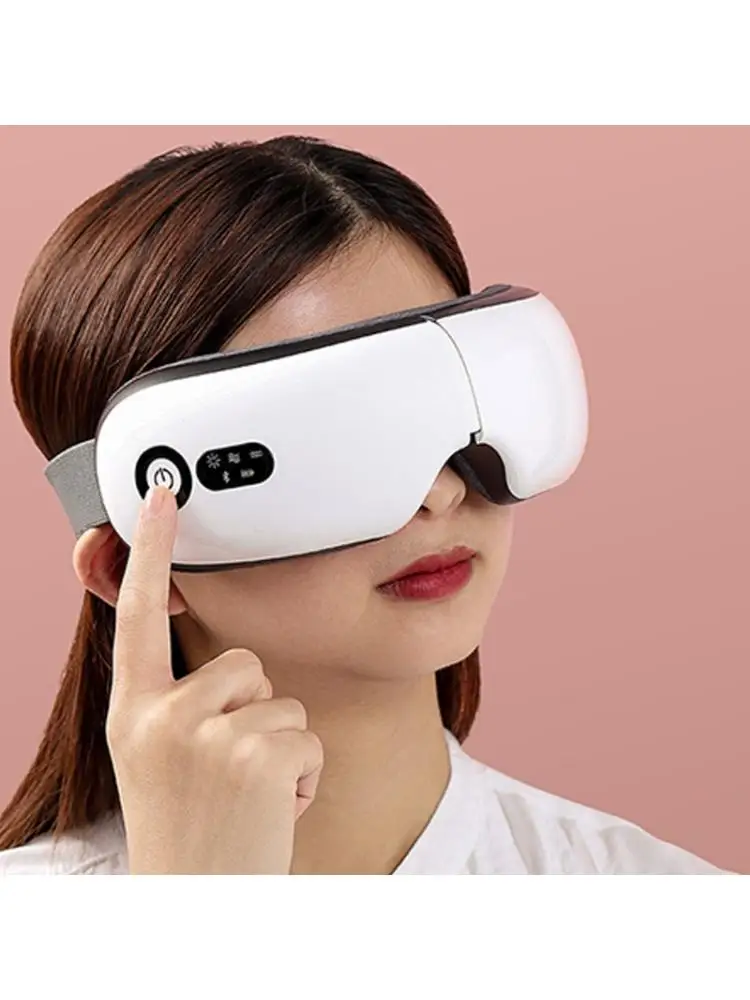 

Foldable Eye Massager Air Pressure Vibration Hot Compress Bluetooth Music Tool E65F