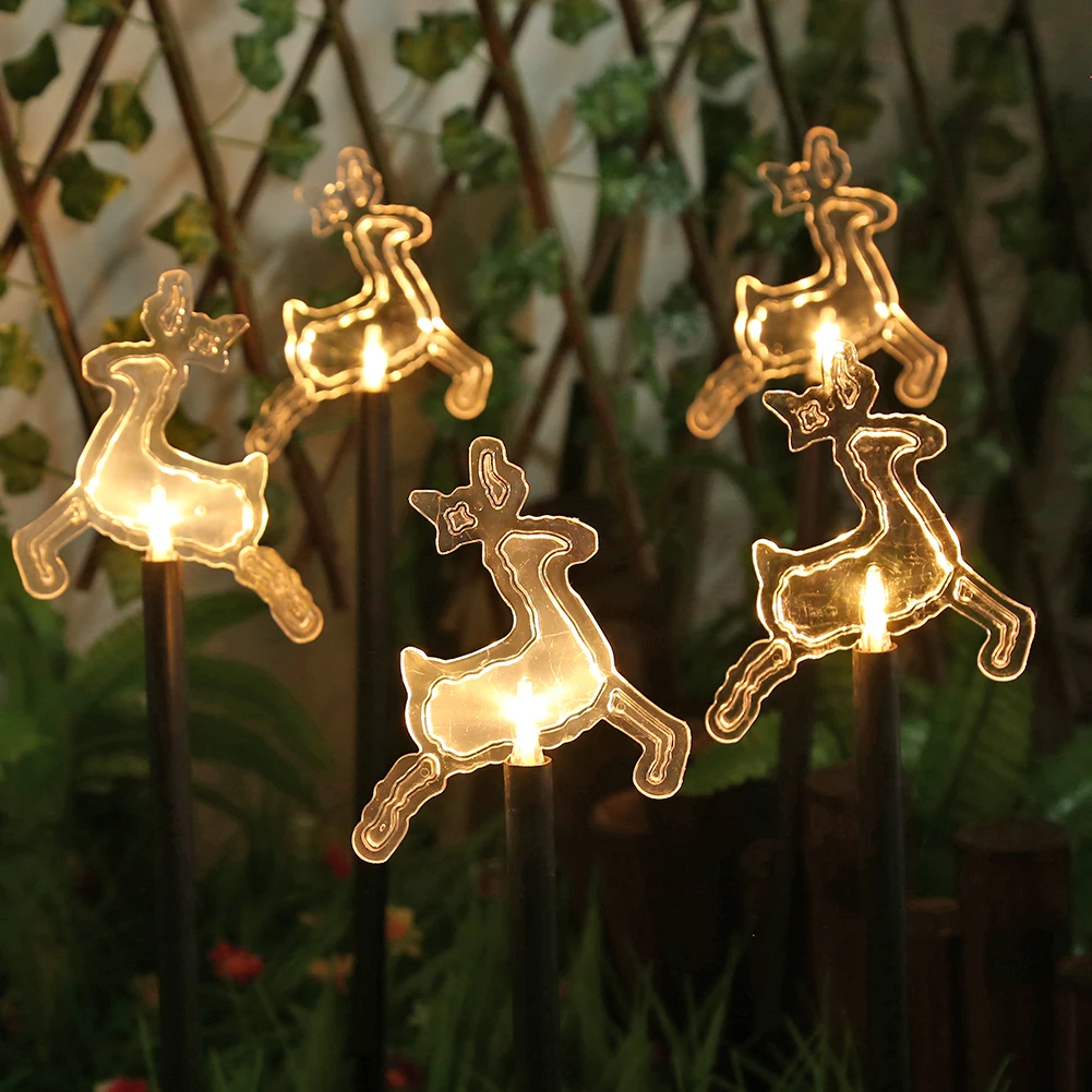 

5pcs Solar Powered Fairy String Lights LED Lawn Path Decor Outdoor Garden Home Decoration Holiday Lamp