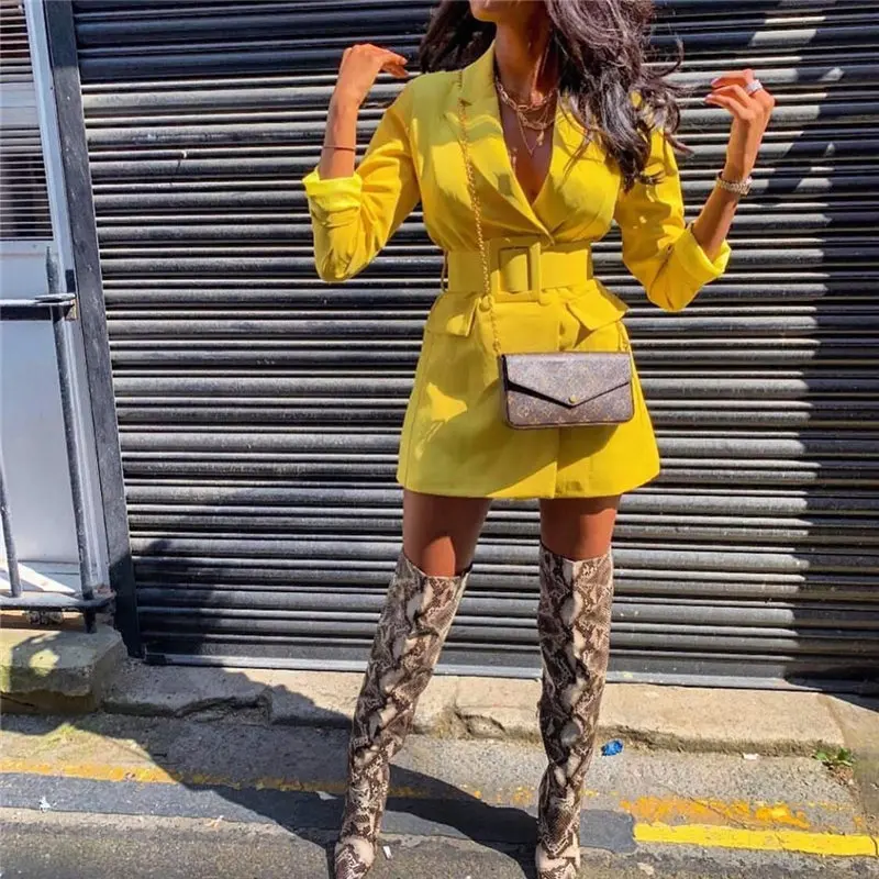 Новинка 2019 года осеннее однотонное пальто ветровка для женщин бандажный топ