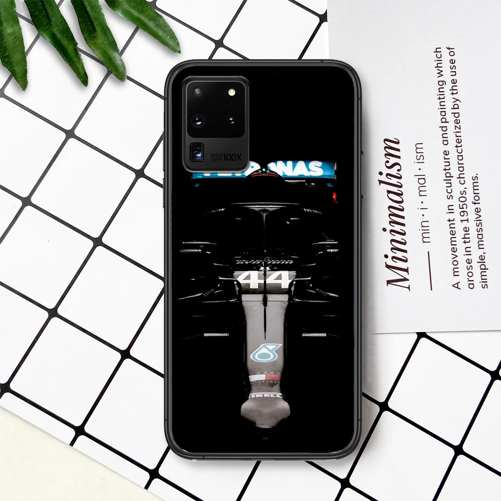

Lewis Hamilton F1 44 Phone Case For Samsung Galaxy Note S 8 9 10 20 Plus E Lite Uitra black Back Luxury Hoesjes 3D Cell Pretty