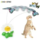 Игрушки для кошек, электрическая вращающаяся красочная бабочка, птица, забавная фотография, сиденье для домашних животных, кошачья кожа, Интерактивная деталь