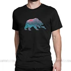Мужская футболка с круглым вырезом Bear кантри, Забавные футболки из 100% хлопка с круглым вырезом для природы, дикой природы, реки, гор, рыбалки 4XL 5XL 6XL
