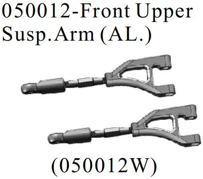 HSP RC автозапчасти 050012-Передняя верхняя часть Susp.Arm (AL.) Радиоуправляемый