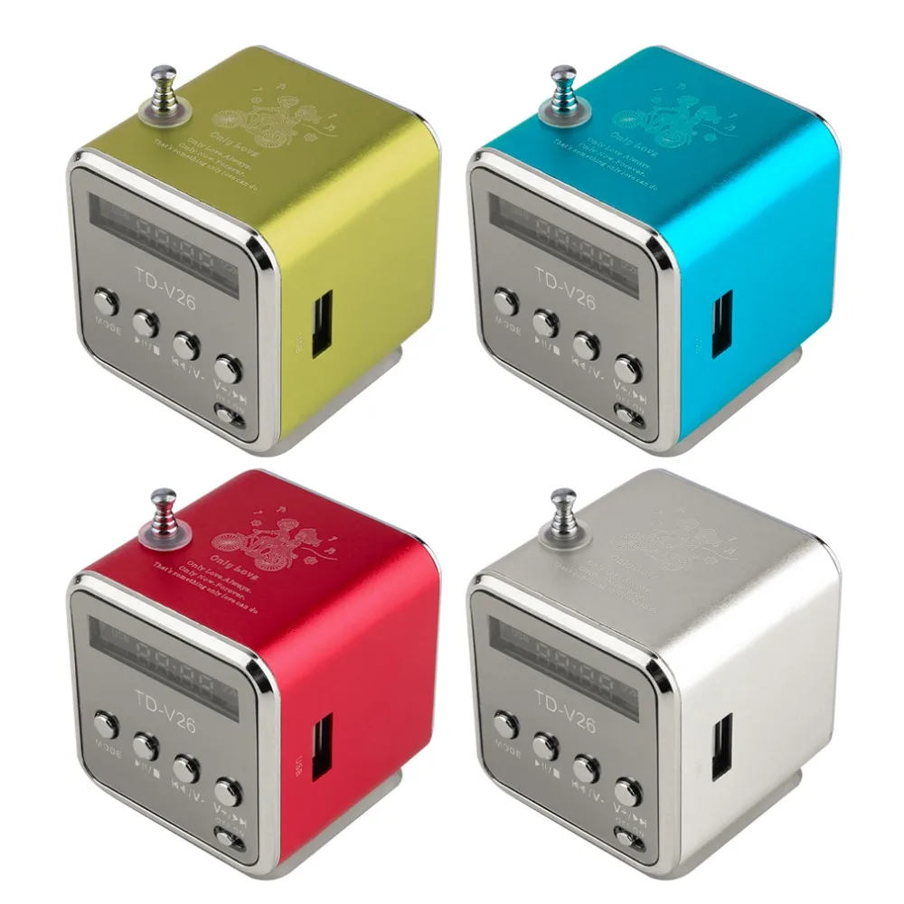 Мини цифровой портативный радио Fm мини Интернет динамик USB SD карта плеер для