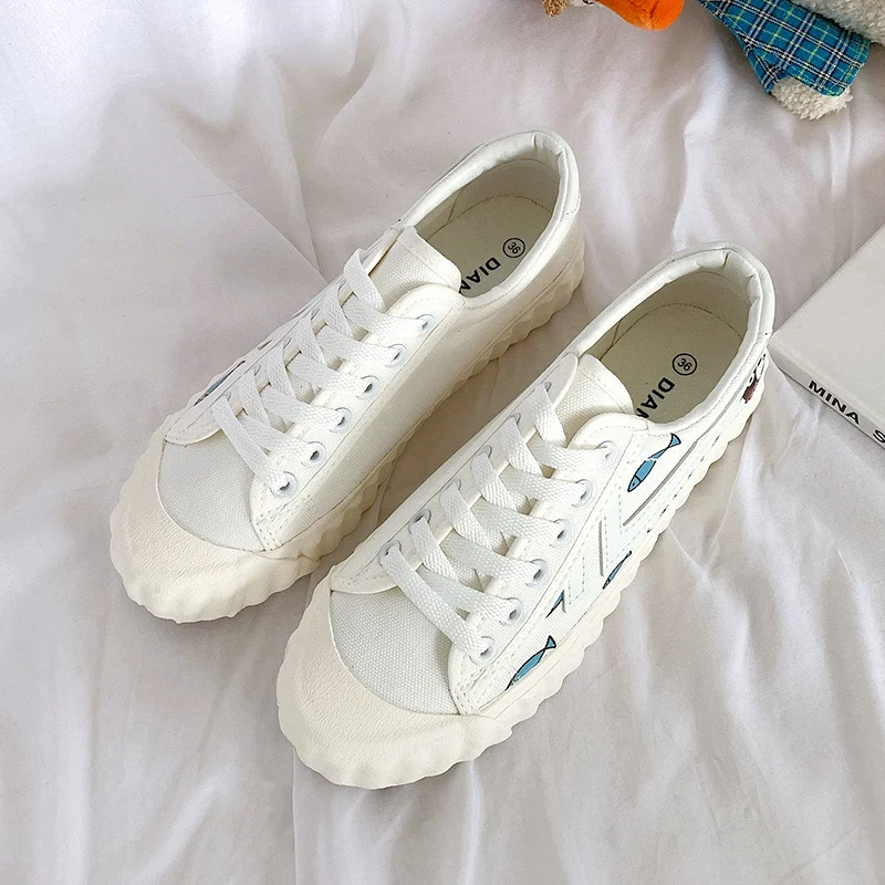 

Women's Shoes Low Top Canvas Fresh Lovely Style Walking Flats Cute Style