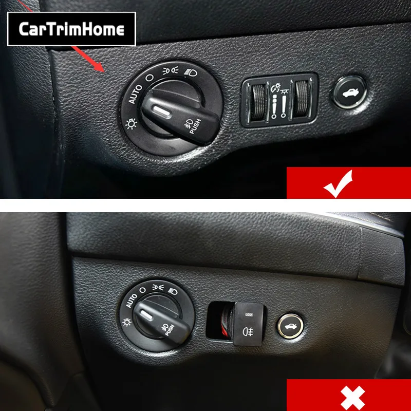 AL22-переключатель фар из углеродного волокна накладка наклейки для Dodge Charger 2010 +