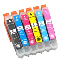 6pcs compatible ink cartridge t2431 24xl for epson expression photo xp 750760850860950 inkjet printer 2431