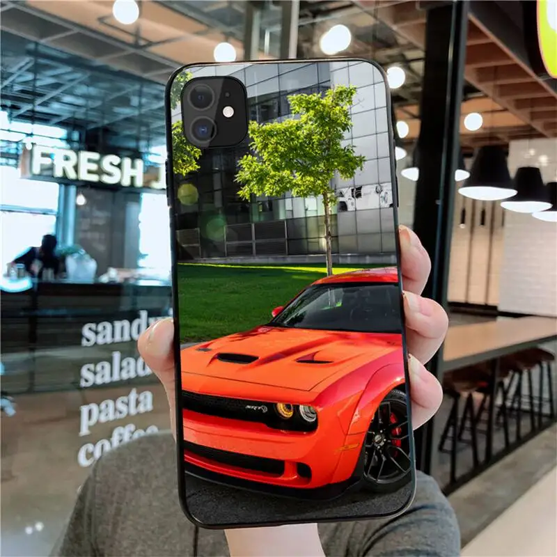 

NBDRUICAI Super Car Dodge Challenger Srt Phone Case for iPhone 11 pro XS MAX 8 7 6 6S Plus X 5S SE 2020 XR case