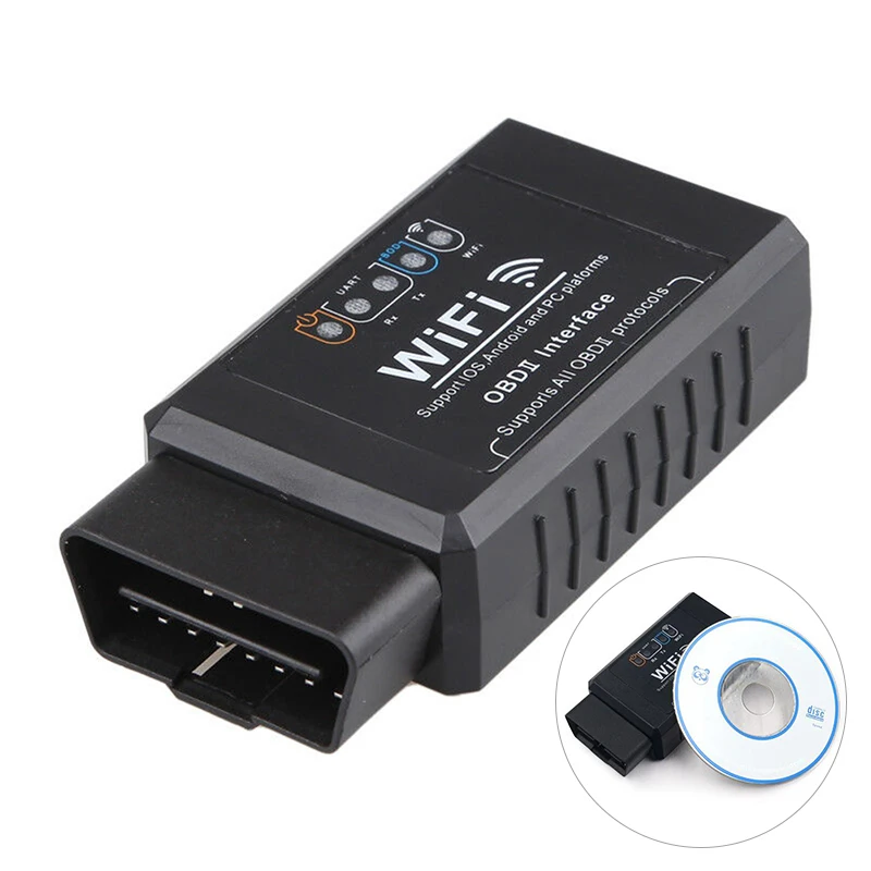 

Адаптер интерфейса автомобильного сканера ELM327 WIFI OBD OBDII для IOS Android, 1 шт.