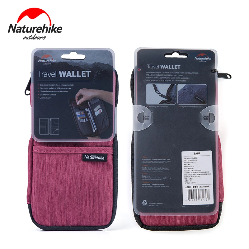 Naturehike наружный туристический кошелек унисекс многофункциональный дорожный