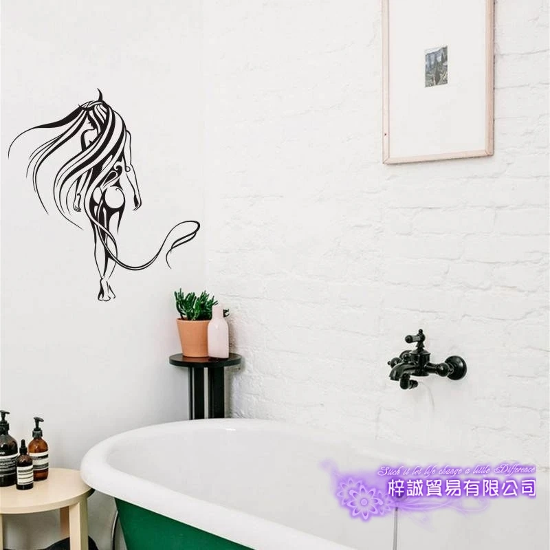 

Naked Body Wall Sticker Bathroom Room Home Decoration Posters Vinyl Sticker Sexy Girl Wall Decal