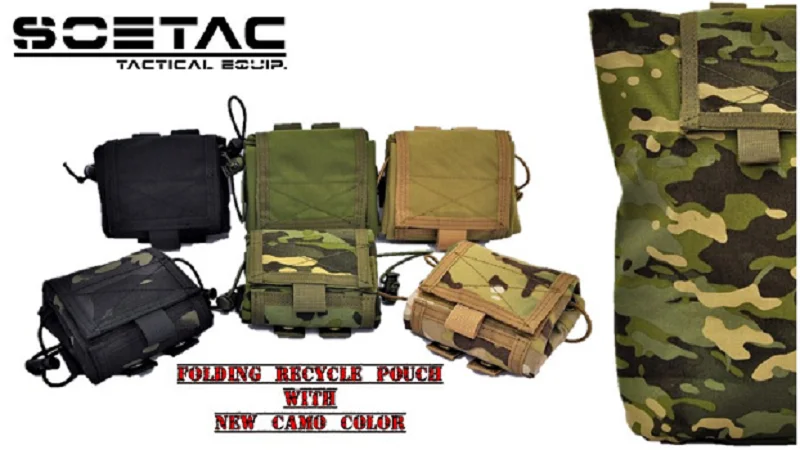 Уличная тактическая сумка SOETAC для магазина складная на пояс с системой Молле из