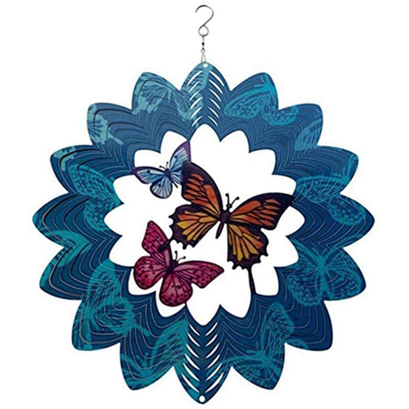 

Best Wind Spinner Outdoor Garden Decoration,Butterfly Catcher Windmills for Patio and Lawn Ornaments Art