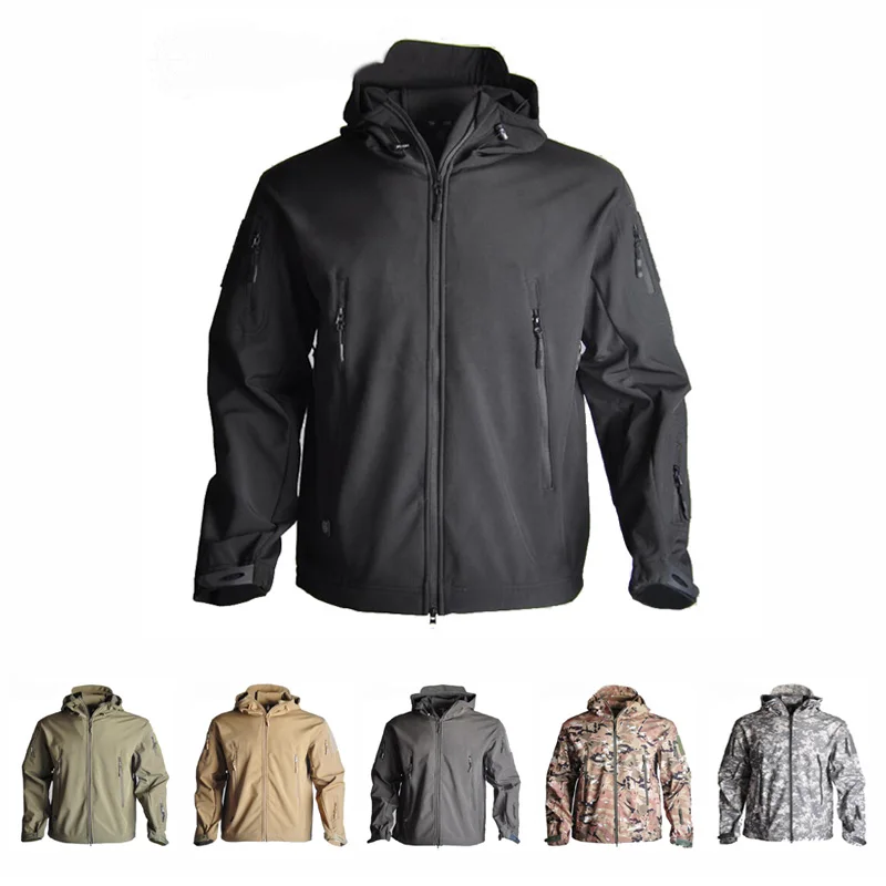 

Men's Army Military Camouflage TAD Jacket Tactical Jacket Winter Windproof Soft Shell Coats Windbreaker Outdoor Hunting Clothes