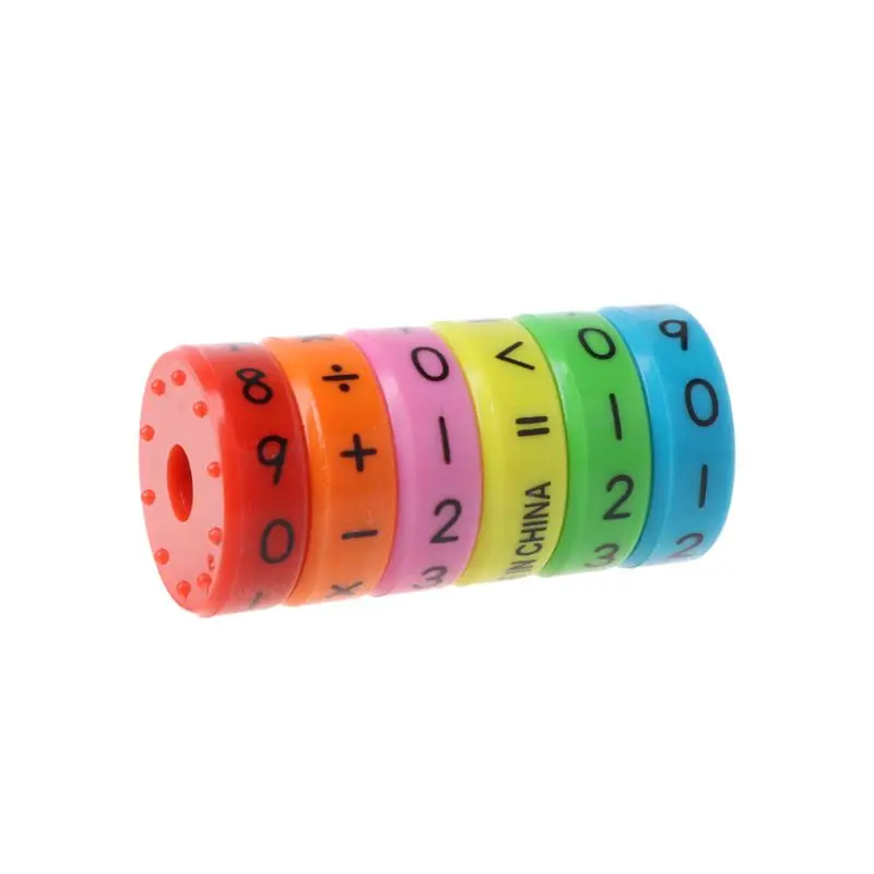 Juego de mesa de rompecabezas magn&eacute;tico para ni&ntilde;os, 6 unidades, juguete educativo Montessori, Educaci&oacute;n Temprana, aprendizaje aritm&eacute;tico, 77HD-4
