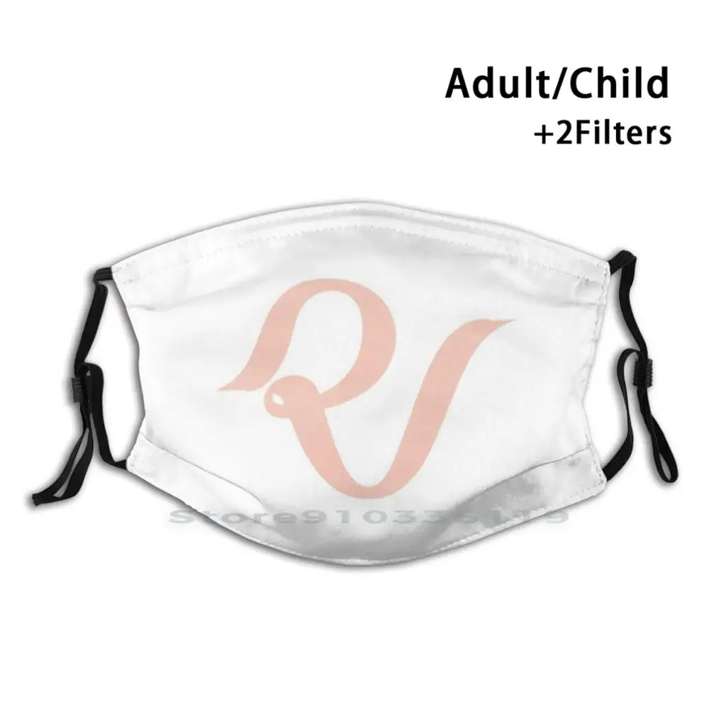 

Red Velvet Logo Print Reusable Pm2.5 Filter DIY Mouth Mask Kids Red Velvet Irene Seulgi Wendy Joy Yeri Kpop Rv Korean Smtown