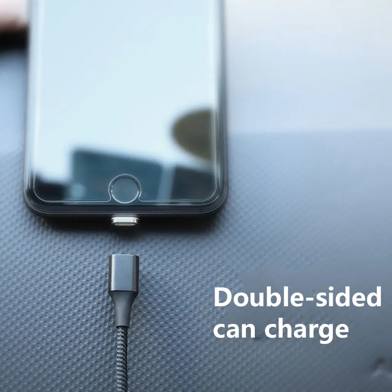 Usb-кабель Магнитный светодиодный свет 2M 3A кабели для зарядного устройства USB для IPhone Xs Max IPhone6s7s8x Plus Ipad Mini 1 2 3 4 зарядное оборудование