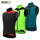 Велосипедный жилет WOSAWE для мужчин и женщин, ветрозащитный водонепроницаемый жилет для бега, светоотражающая одежда для горных велосипедов, куртка без рукавов, жилет
