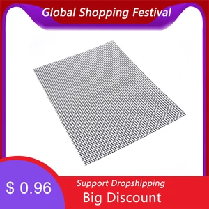 Антипригарный коврик для барбекю в форме сетки с высокой степенью безопасности, термостойкий, 30x40x0,2 см, для активного отдыха