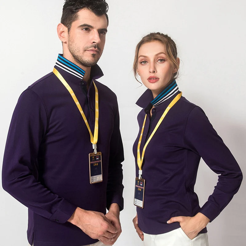 

Man Polo Shirt Autumn Long Sleeve Cotton Polo Shirt Woman Polo Shirts Custom Overalls Culture Shirt Classmates IDY Shirt