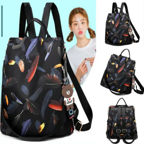 

Large Women's Anti-Theft Backpack Oxford Cloth Waterproof Female Shoulder Bags