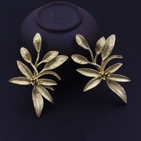 10pcs quality brass casted tree leaf branches flower charms connectors stamping decoration diy crafts wedding jewelry accessorie