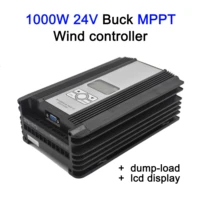 1000w 24v wind mppt buck model charger controller with lcd display dump load