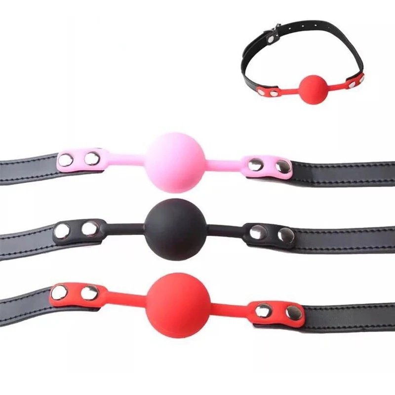 Новые экзотические аксессуары ведомого Жгут силиконовый шар открытый кляп для