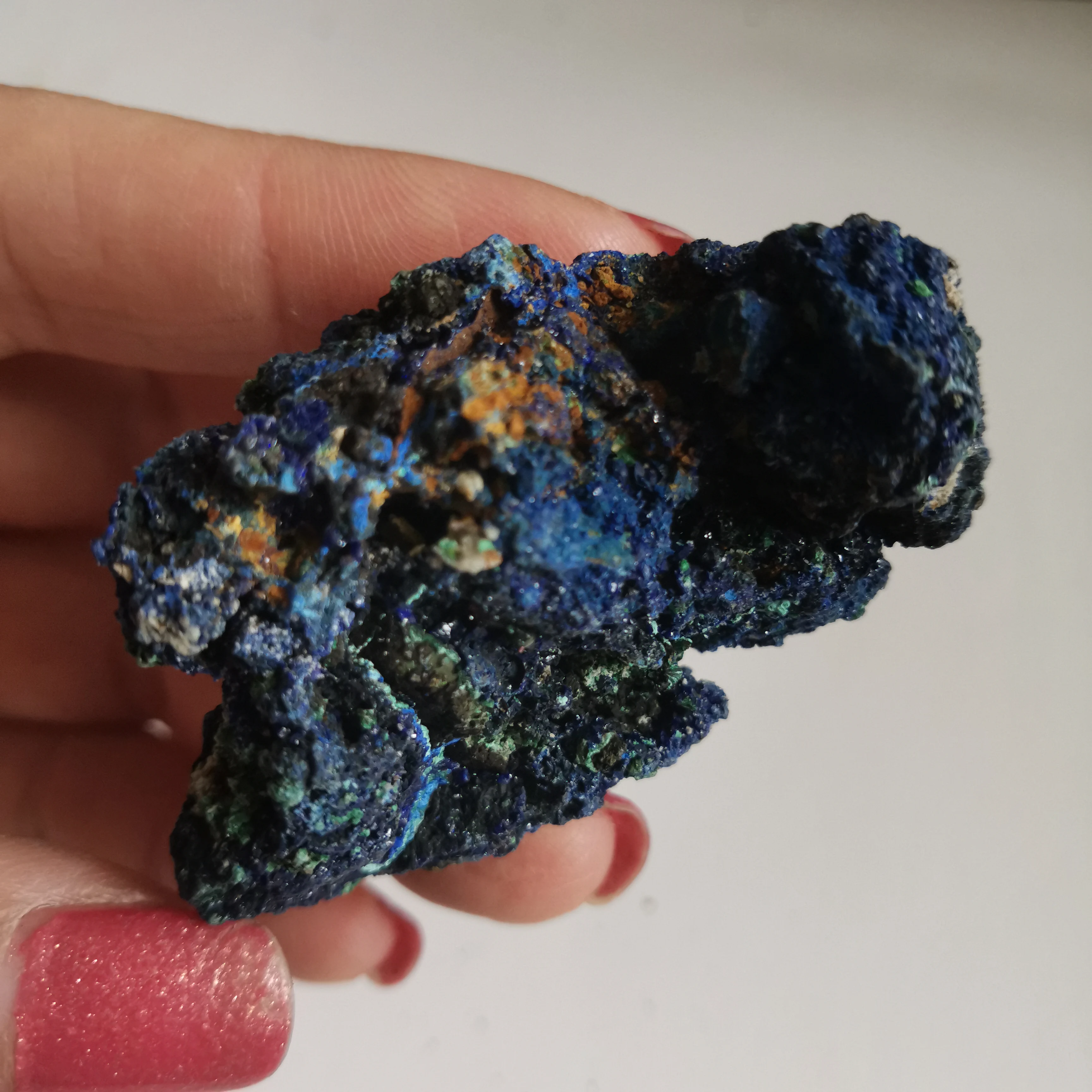 41 г натуральный чессилитовый материал образец Azurite Geode Bule и зеленый Целебный