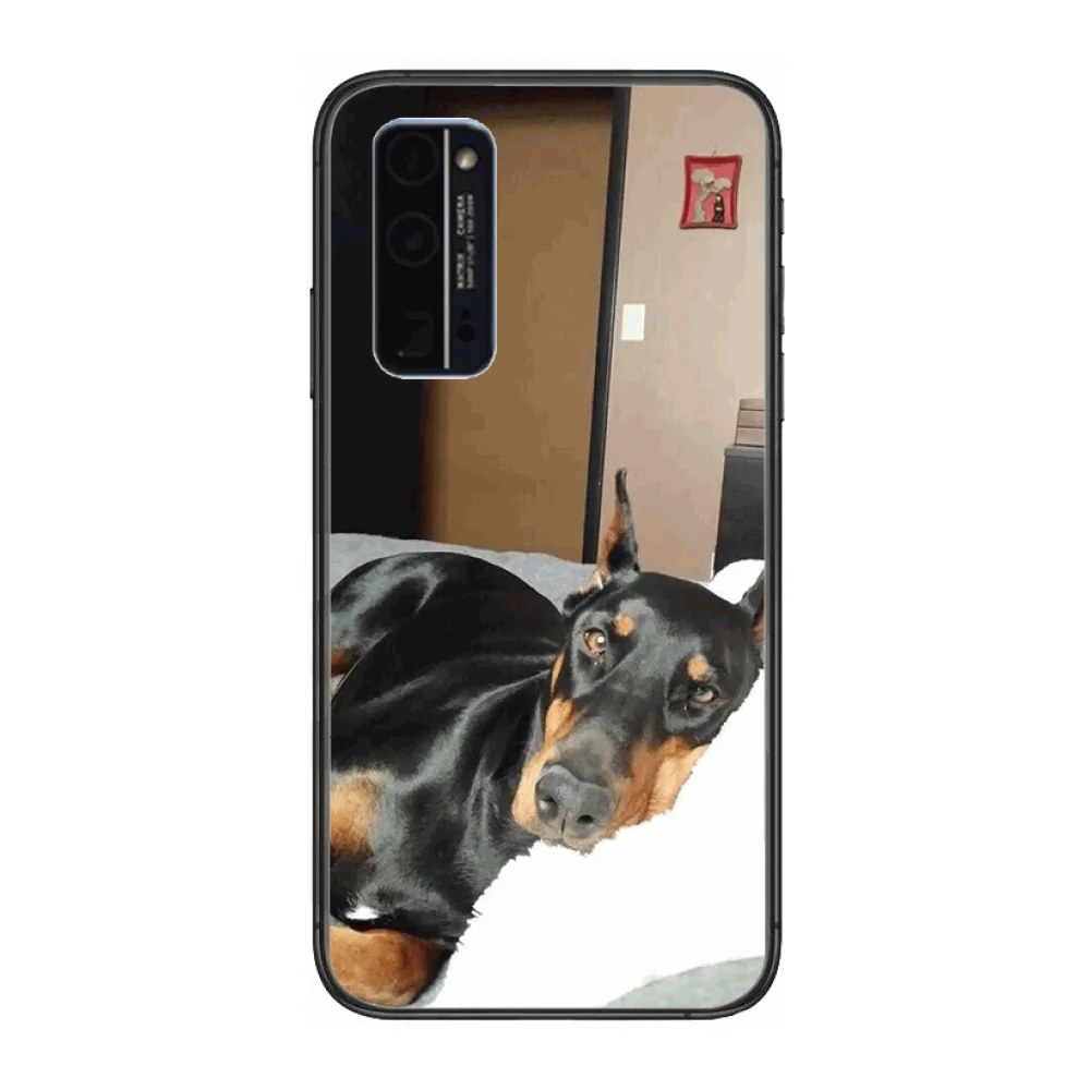 

Super boyfriend Cute Du Bin Simplicity Phone Case Hull For Huawei Honor 8 9 10 20 30 A S Lite Pro 5g i Black Back Soft Cell