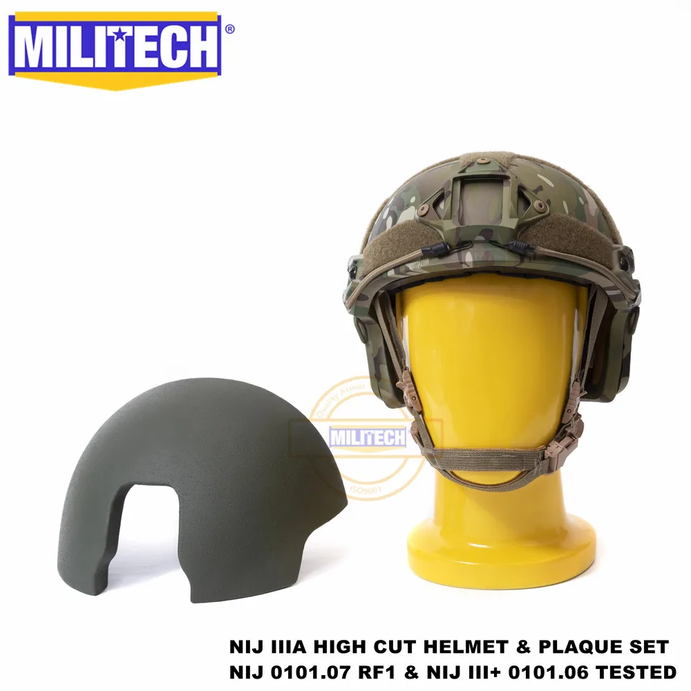ISO сертифицированный MILITECH NIJ III + Быстрый MC 2 в 1 OCC лайнер с циферблатом High XP Cut