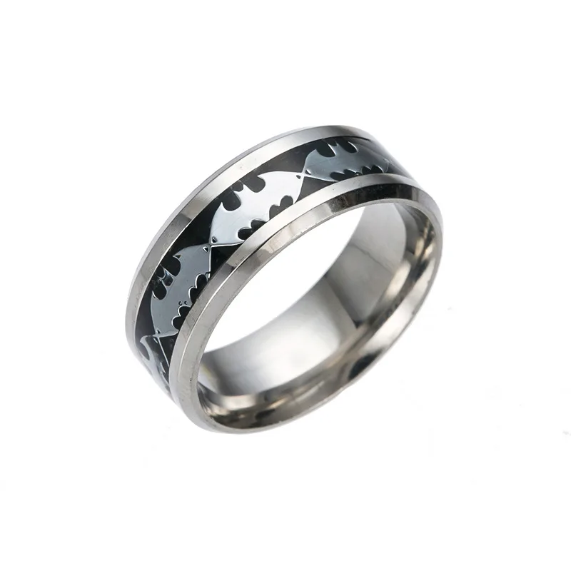 

ADOMANER 316L Stainless Steel Ring For Men Women World of Warcraft Anime Games Movie Memorial Rings Party Jewelry Dropshipping