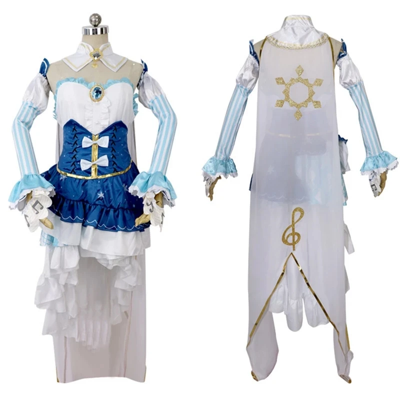 

Virtual Singer Princess Snow Miku Cosplay Full Suit VOCALOID Miku Wig Costume Crown Lolita Dress Cos Props Performance Party