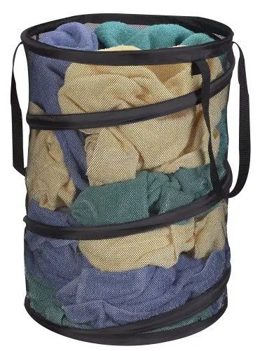 Домашняя корзина для хранения большого размера всплывающая сетчатая белья сумка