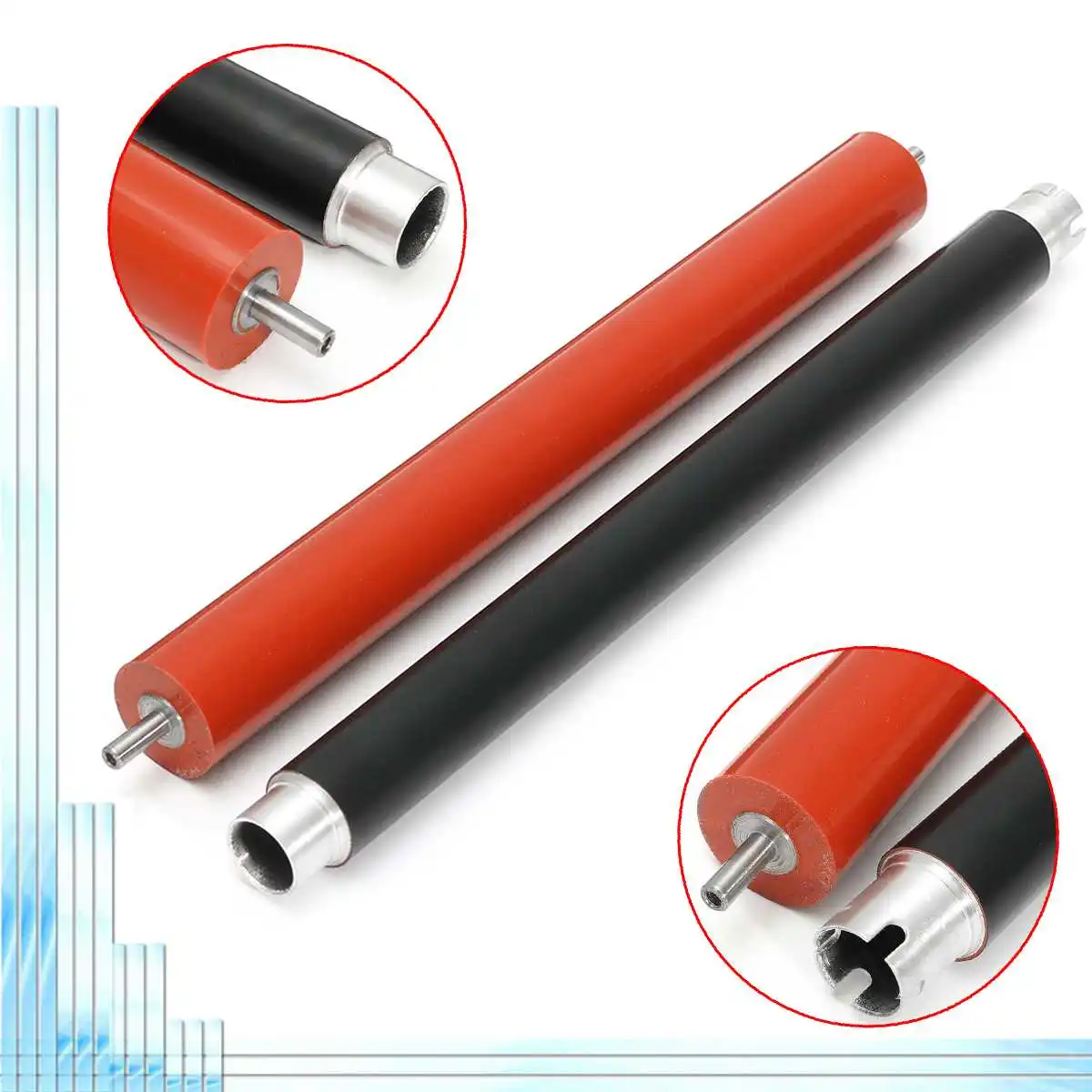 

Fuser верхний тепловой Нижний давление роликовый принтер Fuser тепловой ролик + ролик давления часть для Brother HL3140 3170 3150 MFC9130 9140