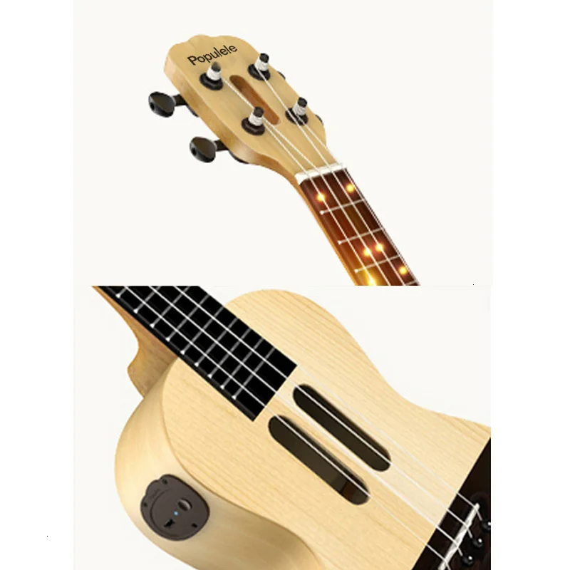 

Top U1 Ukulele Concert Sopraan 4 Snaren 23 Inch Acoustic Electric Guitar, Millet App Phone Guitarra Ukulele
