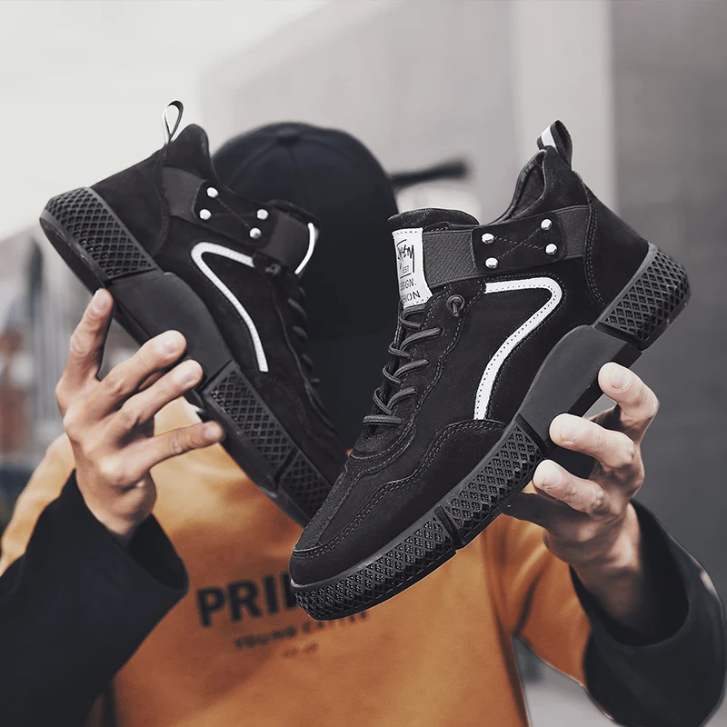 

Mens Shoes Casual Loafers Men's Casual Leather Shoes Zapatos Hombre Cuero Men Fashion Leisure Male Black Mens Boots Oxford