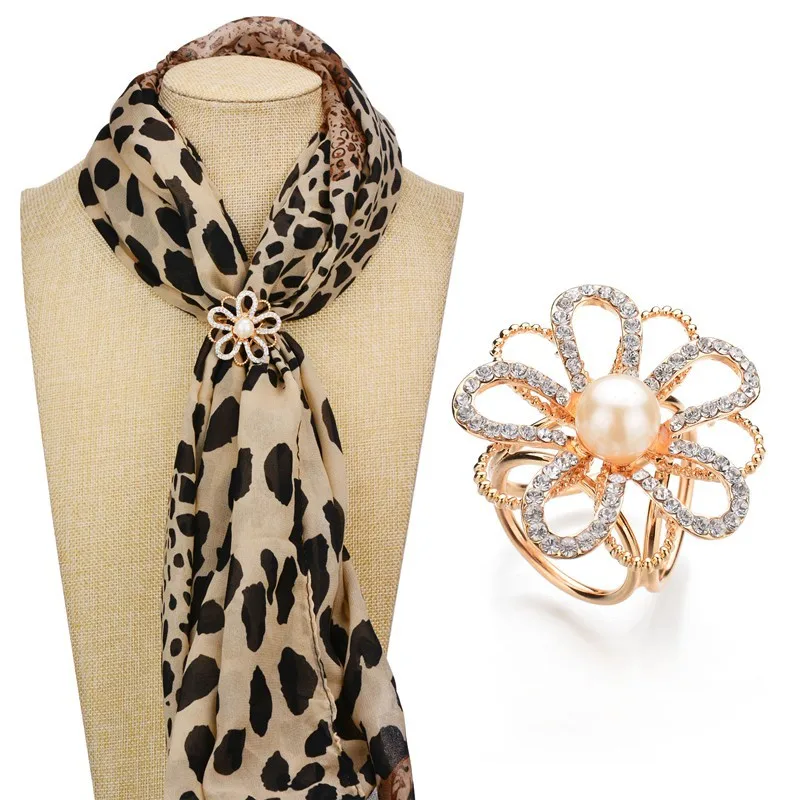 KingDeng Броши Жемчуг Эмаль Pin Шарф Пряжка Женские Аксессуары Модные Ювелирные